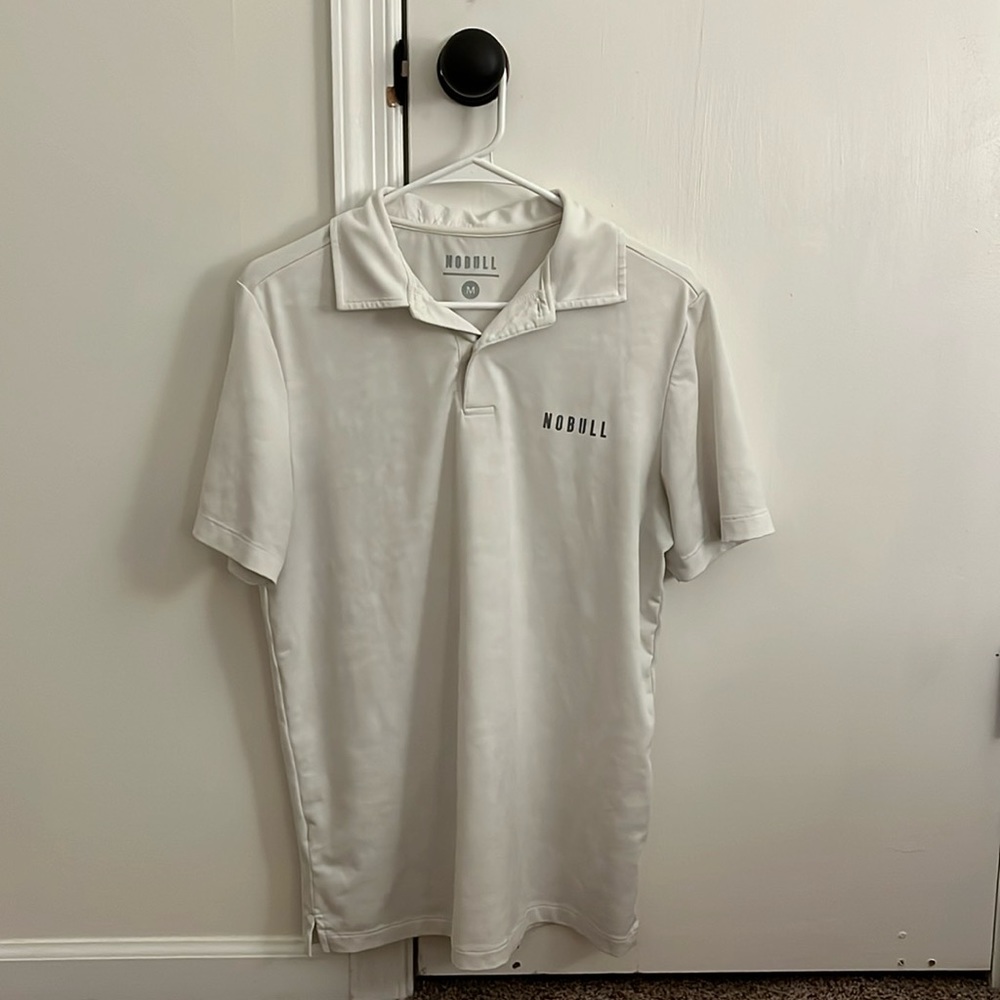 White Nobull Polo golf shirt